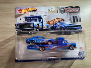 Hot wheels Team Transport '18 Dodge Challenger SRT Demon + Retro Rig Real Riders - Bild 1 von 13