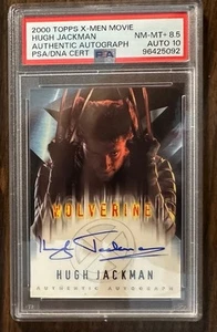 2000 TOPPS X-MEN MOVIE HUGH JACKMAN as WOLVERINE Autograph PSA 10 Auto - Picture 1 of 2