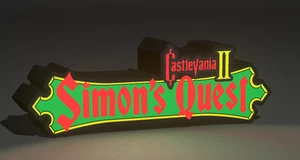 Castlevania 2 Simons Quest LED Schild Leuchte Retro Spiel Deko Videospielzimmer 3D - Bild 1 von 1