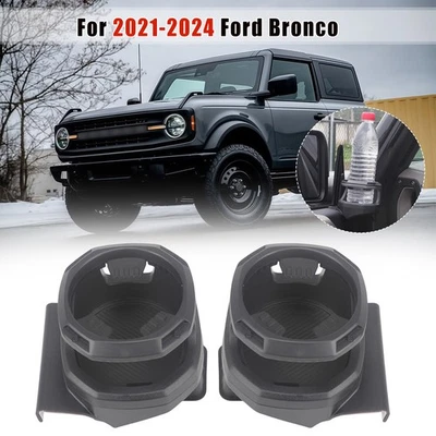 2x Window Drinks Cup Holder Left & Right for Ford Bronco 2021 2022 2023 2/4-Door Foto 1 de 4