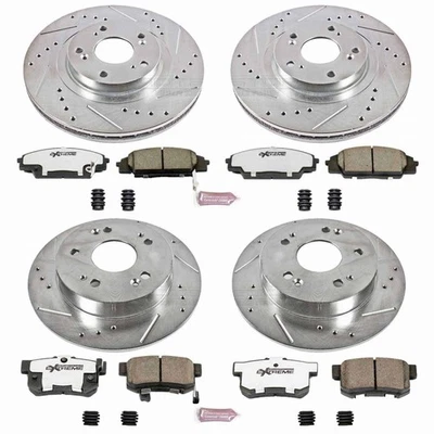 Kit de frenos Power Stop para Honda Civic 2006-2011 - delantero y trasero Z26 Street Warrior Foto 1 de 4
