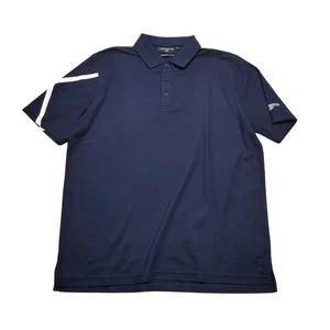 Glenmuir 1891 Polo Shirt Mens Large Navy Performance Wicking Golf Embroidered - Picture 1 of 7