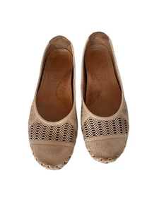 Spring Step Perforated Pink Soft Leather Ballet Easy Comfort Flats Women’s 7 - Picture 1 of 11