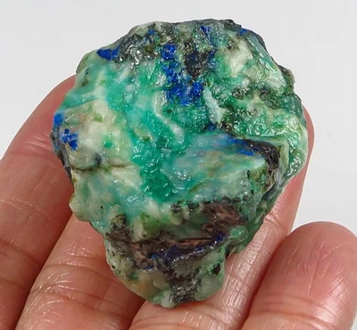 Muestra áspera faceta mineral de malaquita azurita natural 174 quilates YAZ522 Foto 1 de 3