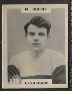 PINNACE FOOTBALL-BLACK OVAL BACK-#0255- CLYDEBANK - M. GOLDIE  - Picture 1 of 2