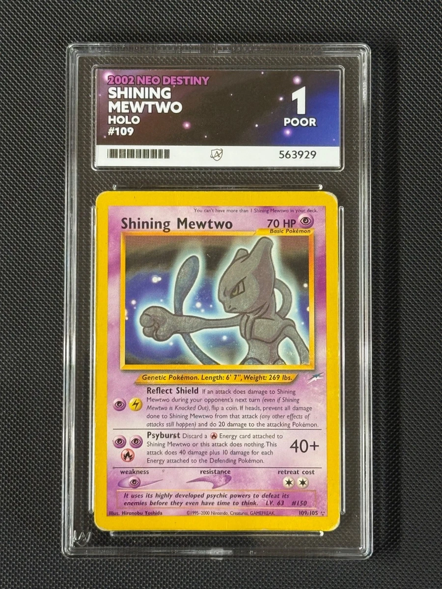 Pokémon TCG Mewtwo Neo Destiny Individual Collectible Card