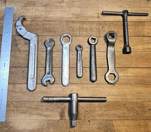 MACHINIST Milling TOOLS LATHE Wrench Lot of 9 Wrenches • WILLIAMS/S. BEND ☆USA - Picture 1 of 3