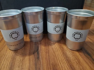 Лот из 4 клубных кубков мира по футболу 25 2025 сувенирный алюминиевый верхний кубок 24 унции - Изображение 1 из 2