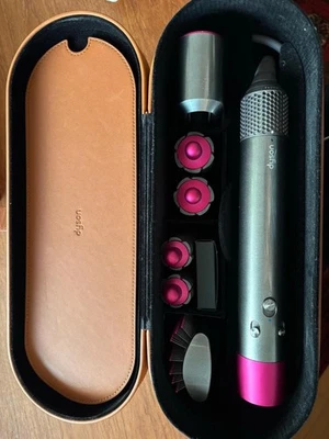 Dyson Airwrap HS01 Complete Hair Styler Pink Silver Tested Works Japan - Image 1 of 4