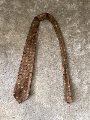 Corbata ancha vintage años 60 70 príncipe Igor verde floral para hombre 57" x 4-1/2" Foto 1 de 2