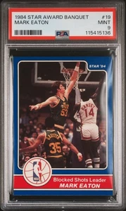 PSA 9 MINT 1984 STAR AWARD BANQUET MARK EATON #19 JAZZ 15136 B151 - Imagen 1 de 2