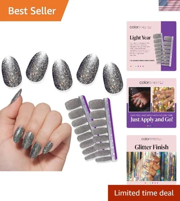 Glamorous Light  Acrylic Nail Strips - Easy Application, No Dry Time! - Image 1 of 4