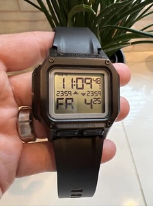 NIXON Regulus Black Digital Watch Silicone Strap 100m Water Resistance - Picture 1 of 9
