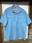 Real Tree Fishing Mens Shirt Size Large Blue VGUC Never Wore Light Weight !!!!