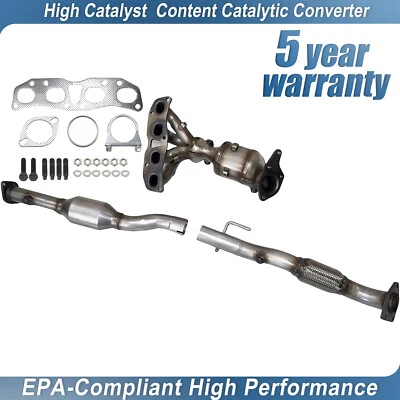 Exhaust Manifold Catalytic Converters For 2007-2018 Nissan Altima 2.5L Flex Pipe Foto 1 de 4