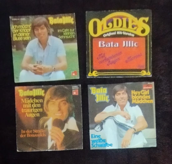 SB24: 4x Bata Illic 7" Singles VG VG+ Sammlung Jukebox Kult Schlager Lot - Bild 1 von 1