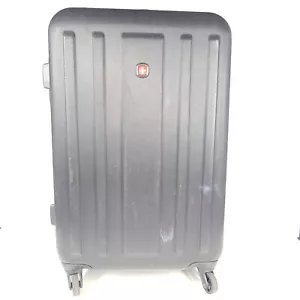 Swissgear La Sarinne 24" Expandable Hardside Luggage Suitcase Black READ - Picture 1 of 10