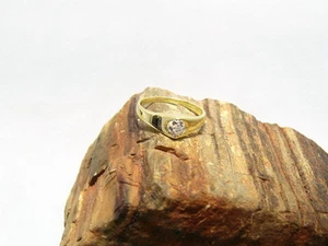 Exklusiver RING mit BRILLANT | Solitär | 585er Gold - Picture 1 of 1