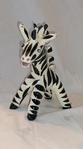 Art Deco Anzengruber Wien Austria Zebra Figuring MCM - Picture 1 of 8