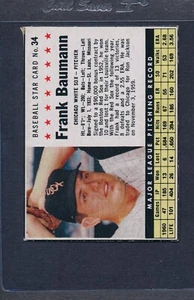 1961 Post Cereal #034 Frank Baumann White Sox EX *1492 - Picture 1 of 1
