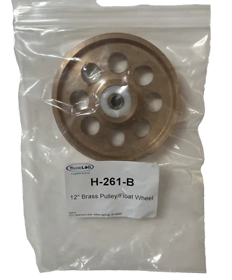 H-261-B Xylem WaterLOG YSI Digital Shaft Encoder 12" Brass Pulley Float Wheel