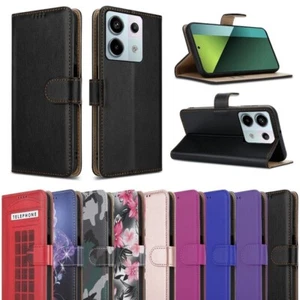 Pour Xiaomi Redmi Note 14C 13C Pro Plus 12C 11 A3 Étui Portefeuille Cuir Coque - Photo 1 sur 101