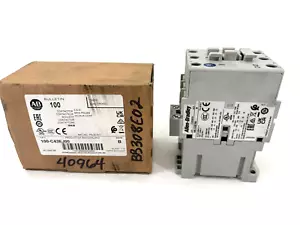 New Allen Bradley 100-C43EJ00 Ser. B IEC Contactor 3NO Mail Poles 24VDC Coil - Afbeelding 1 van 6
