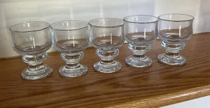 (SET OF 5) HOLMEGAARD TIVOLI GLASSES PER LUTKEN MCM DANISH MODERN - FLARED EDGES - Picture 1 of 12