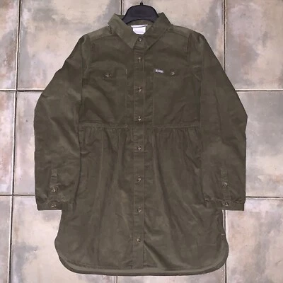 Vestido Camisa Columbia Niñas Verde Oliva Pana - Talla Grande (14/16) Foto 1 de 4