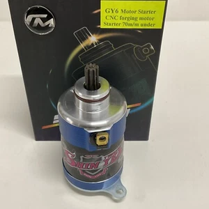 MOTOR DE ARRANQUE SHIN YEA HIGH TORQUE GY6 150cc - 232cc (azul) - Imagen 1 de 4