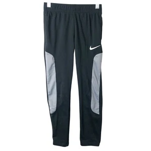 Nike Boys Dri-Fit Black Gray Elastic Waist Pull-On Training Pants Size Small - Picture 1 of 9