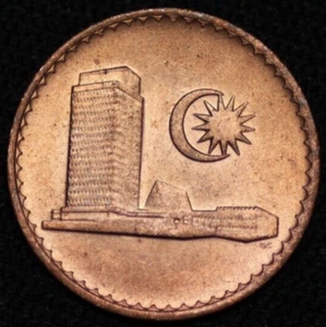 MALAYSIA ~ 1973 ~ 1 Sen ~ Red/Brown UNC ~ Quality World Coin ☘️ T - #436 ☘️ - Picture 1 of 2