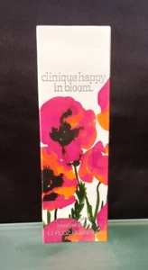 VTG RARE CLINIQUE HAPPY IN BLOOM- 1.7 FL OZ/50 ML PERFUME SPRAY (NEW/SEALED BOX) - Picture 1 of 9