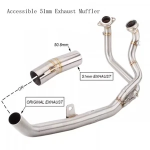 Tubo de eslabón medio cabezal escape moto Honda Africa Twin 1100 CRF1100L - Imagen 1 de 7