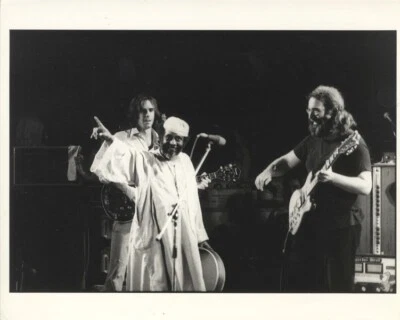 Grateful Dead in Egypt 音乐会 Jerry Garcia Bob Weir 原版 8 x 10 照片加盖 — 第 1/2 张图片