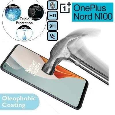 100% Genuine Tempered Glass 9H Screen Protector (One Plus) For OnePlus Nord N100 - Image 1 of 2