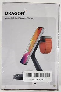 Chargeur sans fil Dragon Magnétique 3 en 1 Neuf - Photo 1 sur 2
