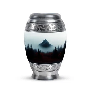 Mountains Decorative Urns For Human Ashes Funeral Keepsake Gift For Mom 3 Inch - Picture 1 of 7