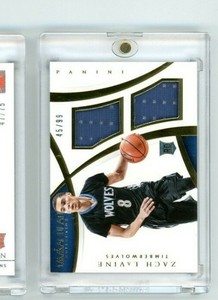 2014-15 Immaculate Collection Dual Rookie Memorabilia DM-ZL Zach LaVine RC /99