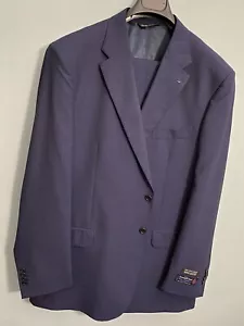 Traje ERMENEGILDO ZEGNA SAKS 5º AVE Calce Ajustado Ventana Panel Azul Marino 48L 37 SB 2V - Imagen 1 de 22