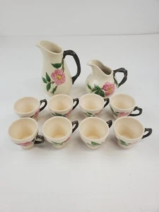 Vintage Franciscan Desert Rose Pitcher, Creamer and 8 Demitasse Cups - Picture 1 of 11