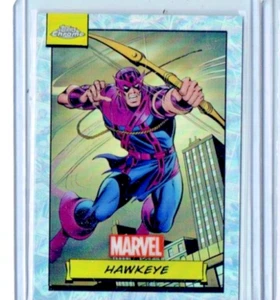 Hawkeye 2024 Topps Chrome Marvel Silver Refractor Card #49 - Picture 1 of 1