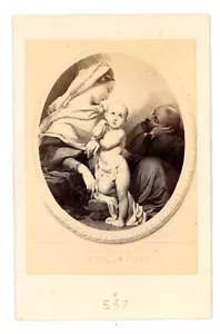 Goupil & Co Paris CDV Carte De Visite portrait The Holy Family religious #36 - Picture 1 of 4
