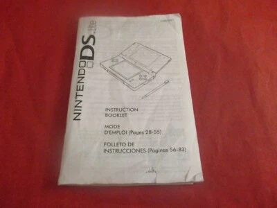 Manual de instrucciones del sistema de consola Nintendo DS Lite SOLO #C1 Foto 1 de 3