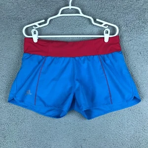 Salomon Running Shorts Mesh Lined Inseam Women's Size l Advanced Skin Dry - Picture 1 of 19