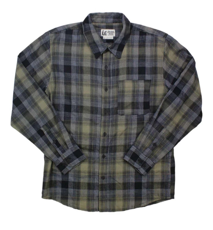 Camisa de Franela Ligera Fairfax Negra Marrón Gris MARMOT MOUNTAIN WORKS Mediana Foto 1 de 1