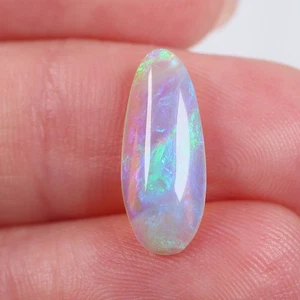 2.02ct Natural Solid Australian Opal, 6.7 x 16mm Loose Polished Crystal Opal - Picture 1 of 7