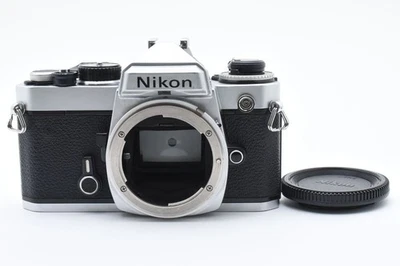 [MINT] Nikon FE Silver 35mm SLR Film Manual Focus Camera Body Tested From JAPAN - Image 1 of 4
