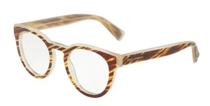 Dolce & Gabbana Eyeglasses DG3251 3052 Striped Honey Full Rim Glasses 47MM - Picture 1 of 2