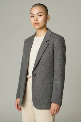 Chaqueta Blazer De Colección Sag Harbor Gris Lana Para Mujer 12 Cápsulas Academia Foto 1 de 4